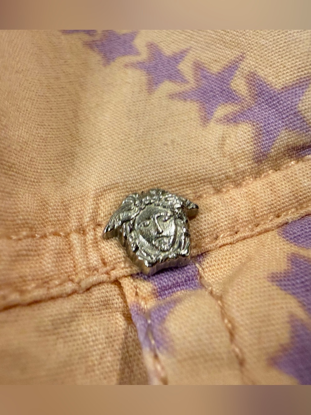 Vintage Versace Jeans Couture Ittierre button down Blouse shooting stars - Picture 6 of 14